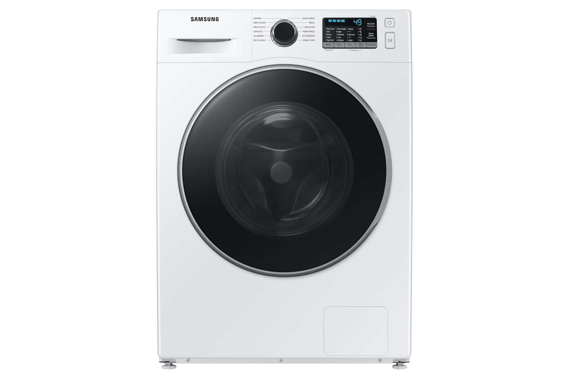 Image of Samsung 2.9 cu.ft Front load washer with Super Speed and Steam Wash