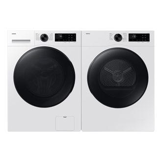Laundry with AI Energy Mode and Super Speed Front-Pair White 