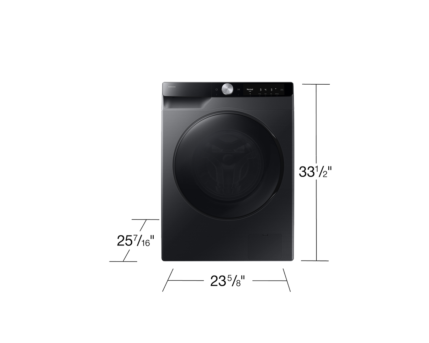 Laundry with AI Control and AI Energy Mode L-Perspective Black 