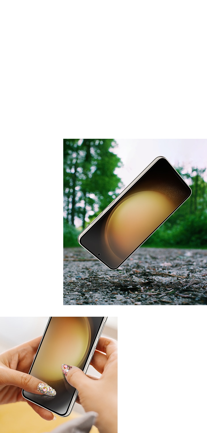 Paquet de 3 protecteurs d'écran en verre trempé pour Galaxy S23 FE 5G  de Samsung, déverrouillage par empreintes digitales ultrasonique, étui HD  Clear