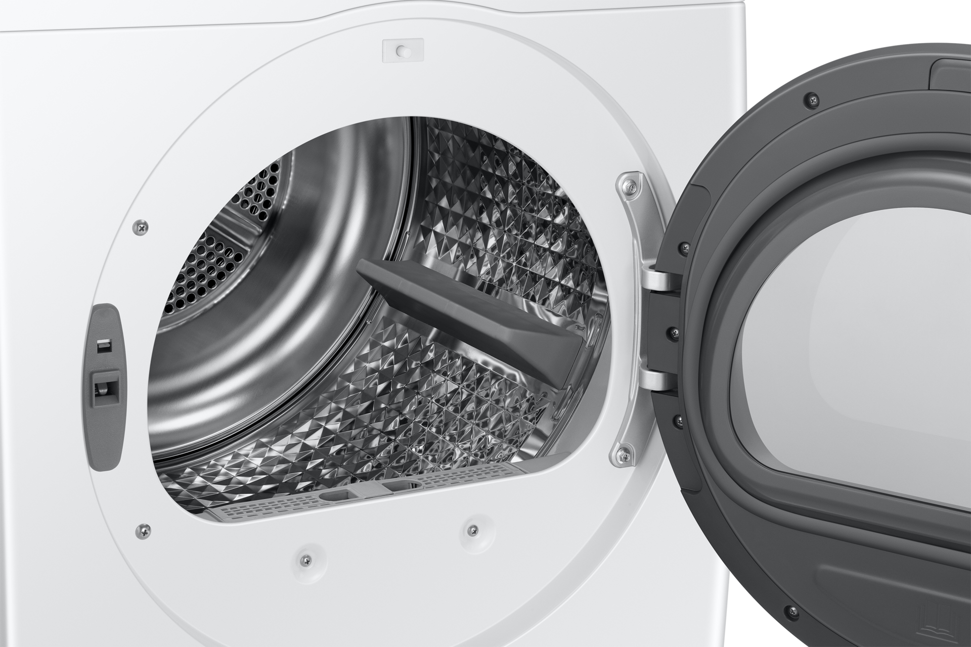 Laundry Dryer with Sensor Dry and Reversible Door Detail-Drum White 