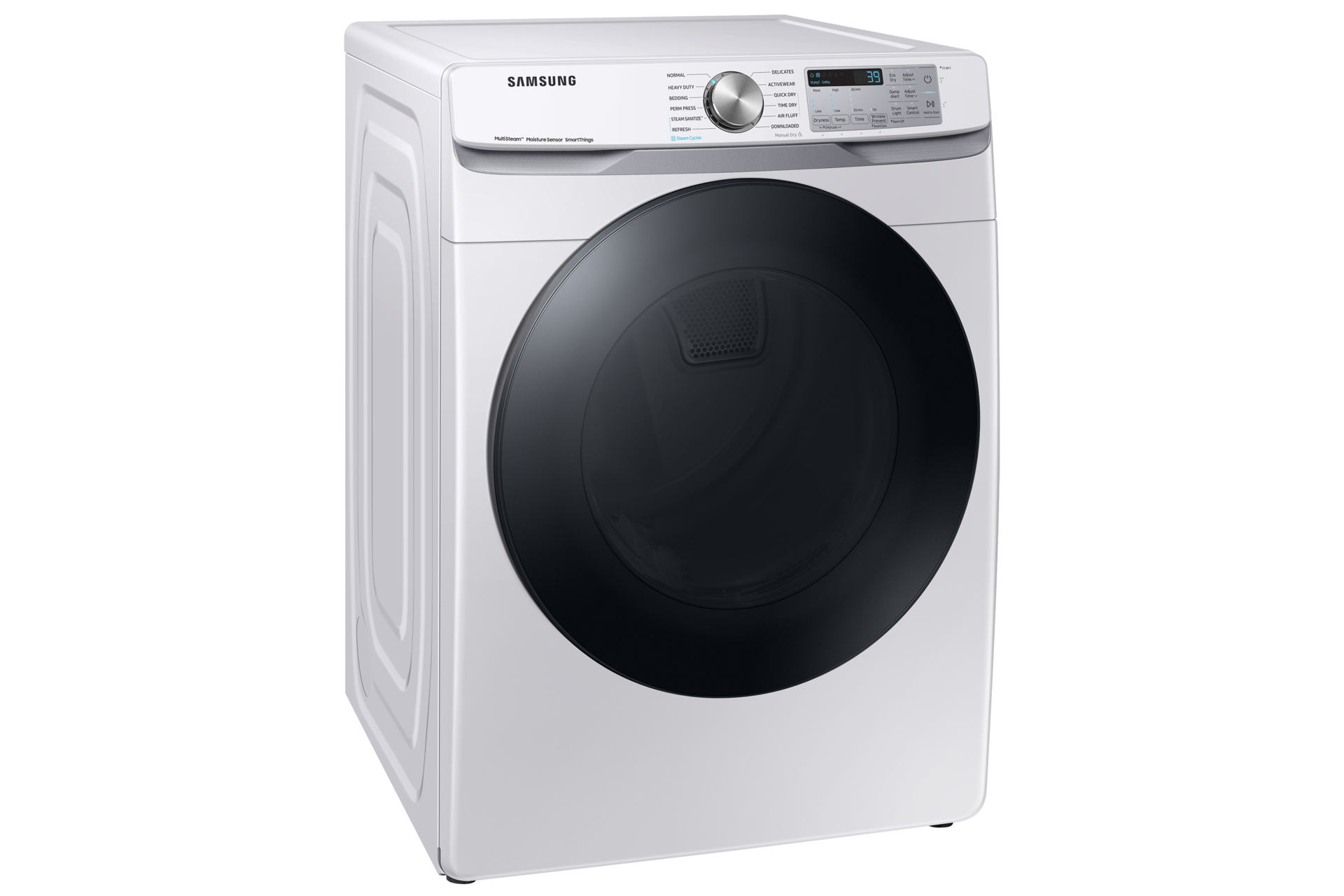 7.5 cu.ft DV6300B Dryer with Multi Steam and Steam Sanitize+ L-Perspective White 