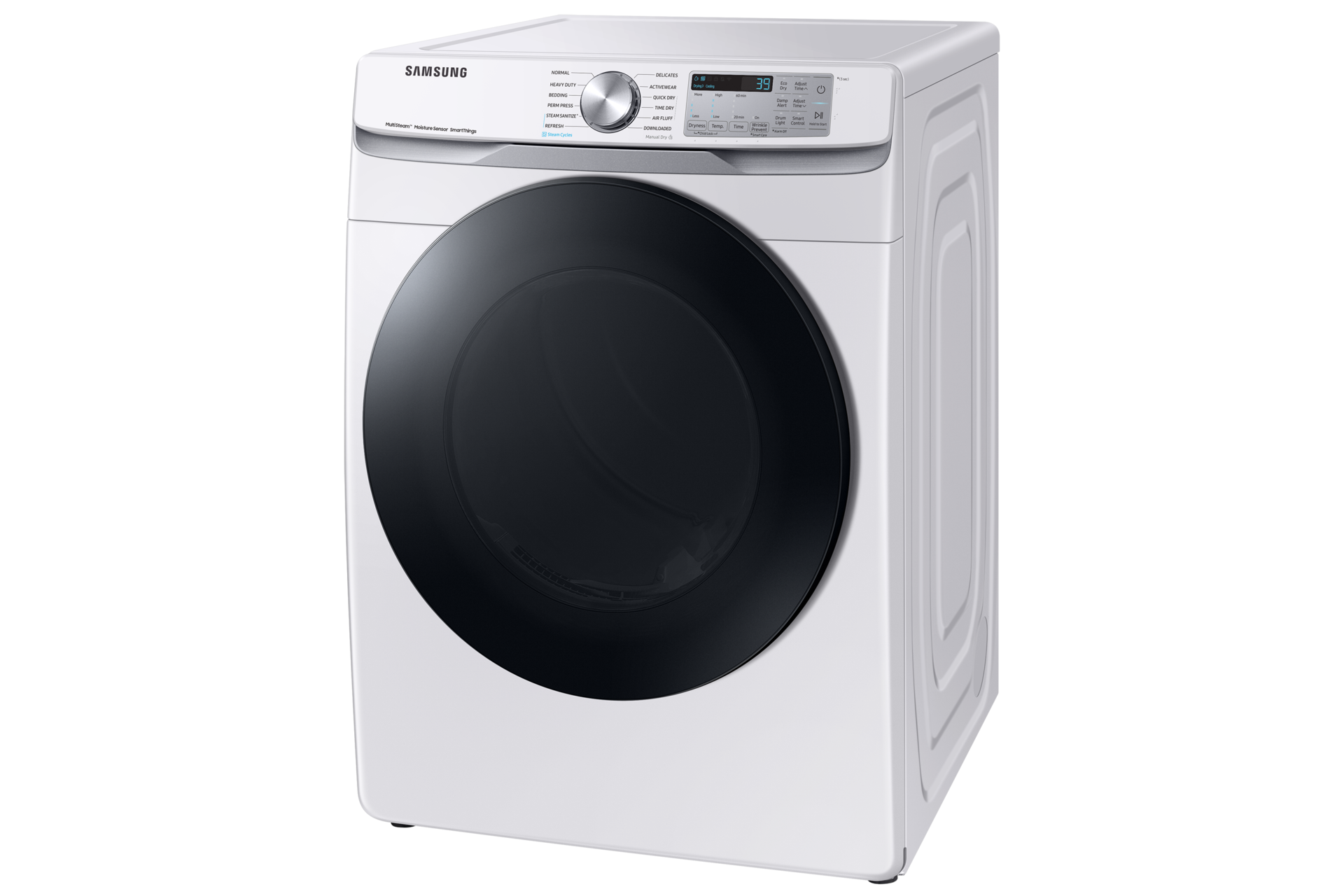 7.5 cu.ft DV6300B Dryer with Multi Steam and Steam Sanitize+ R-Perspective White 