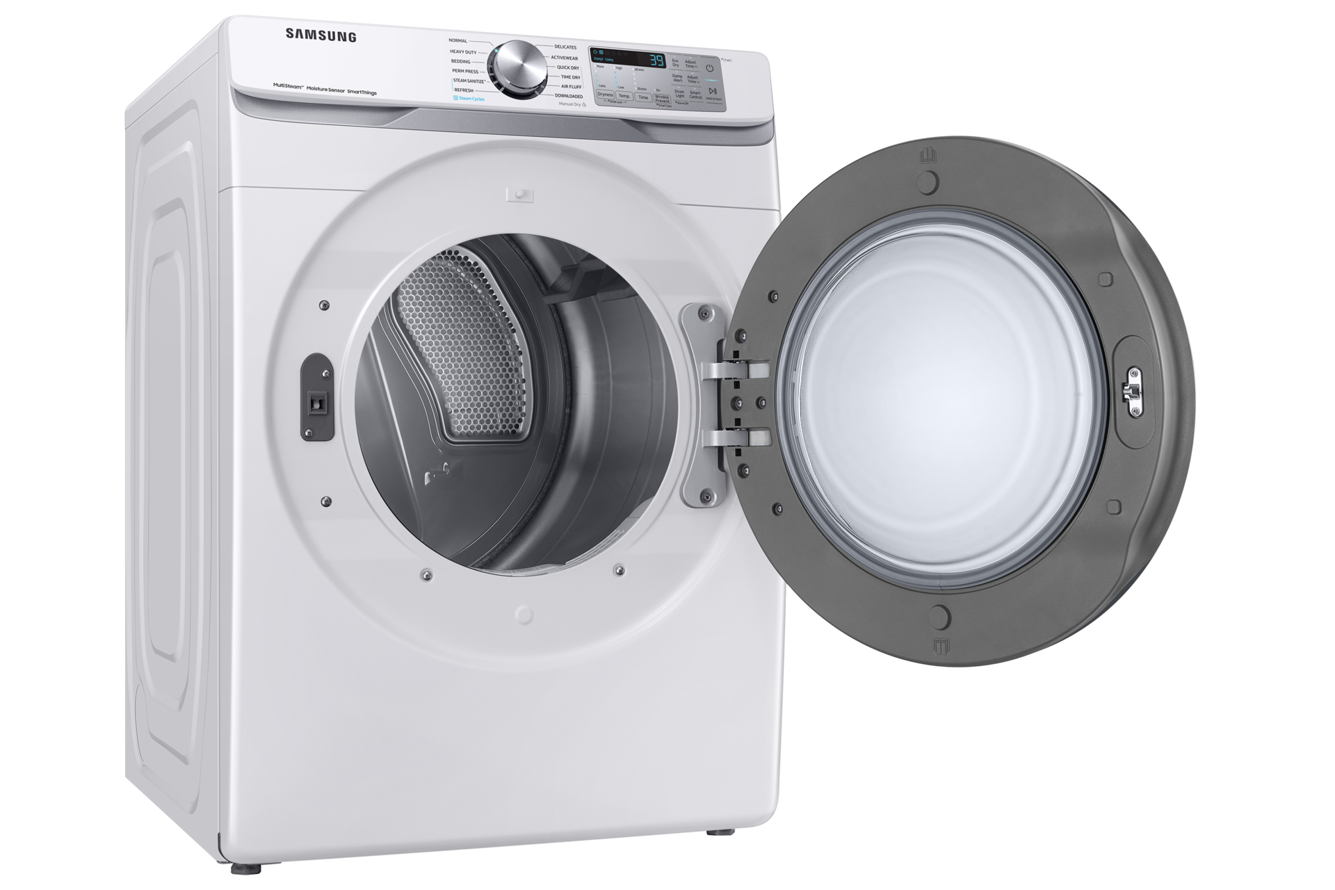 7.5 cu.ft DV6300B Dryer with Multi Steam and Steam Sanitize+ L-Perspective White 
