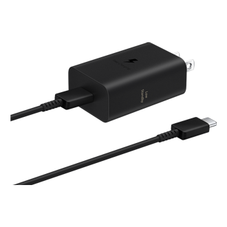 Adaptateur d’alimentation de 15 W (avec câble C à C) Noir