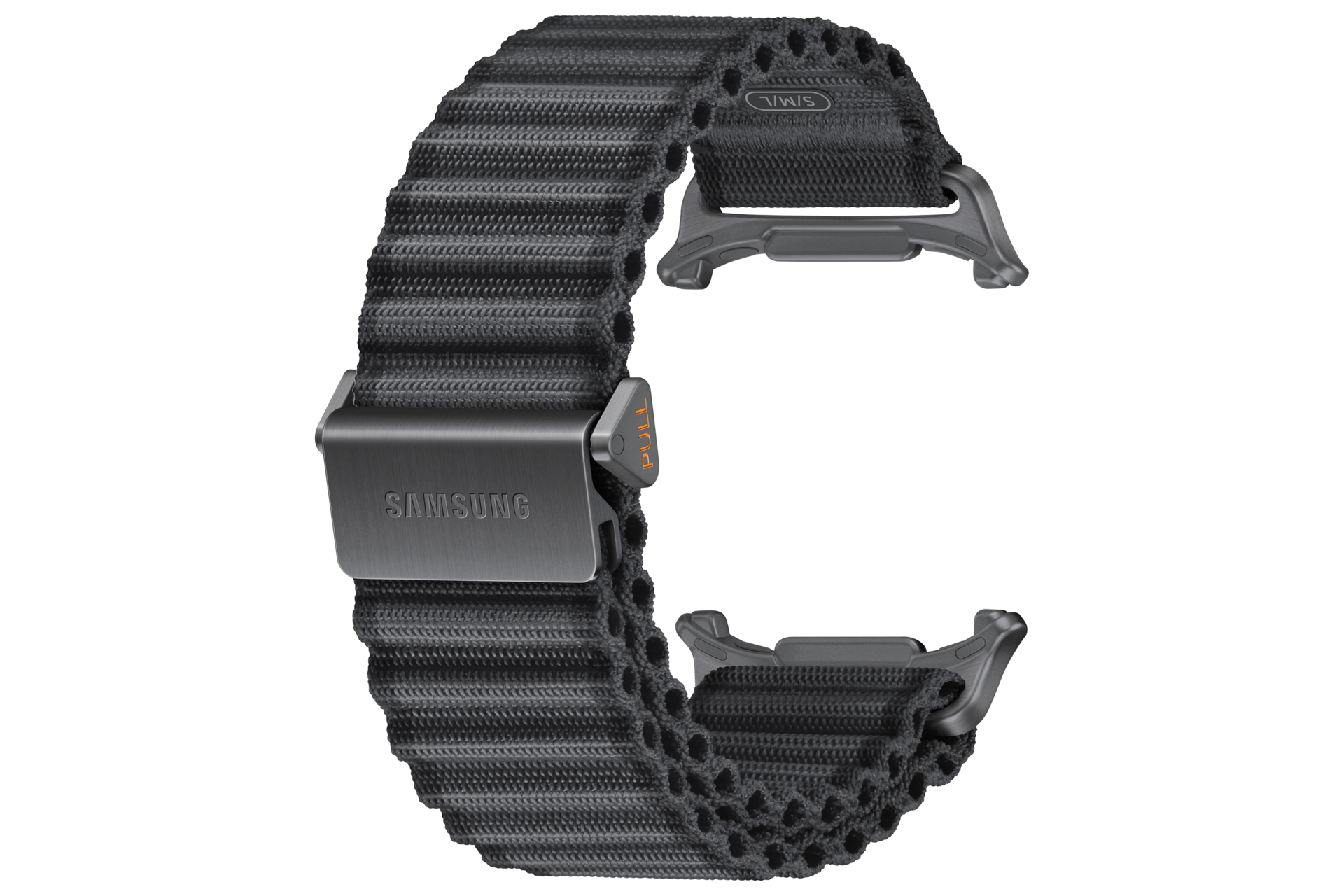 Trail Band (S/M/L) for Galaxy Watch Ultra2 Back-Perspective Black 