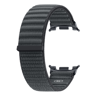 Fabric Band (M/L) for Galaxy Watch9 (Watch8) Back-Perspective Black 