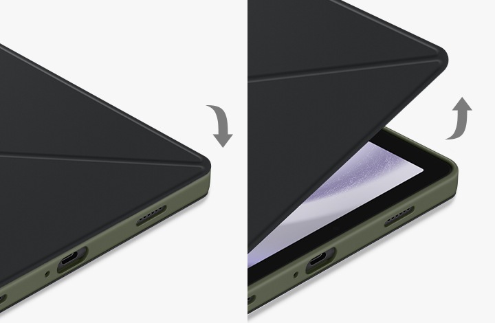 Achetez Pour Samsung Galaxy Tab A9 Tablet Case de Protection Contre le Cuir  de Papillon Protecteur - Bébé Bleu de Chine