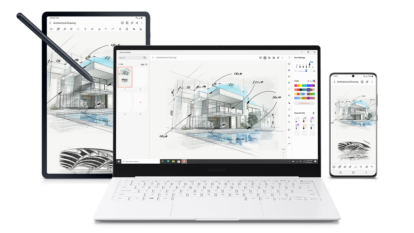 Todas as suas notas Samsung com todos os dispositivos