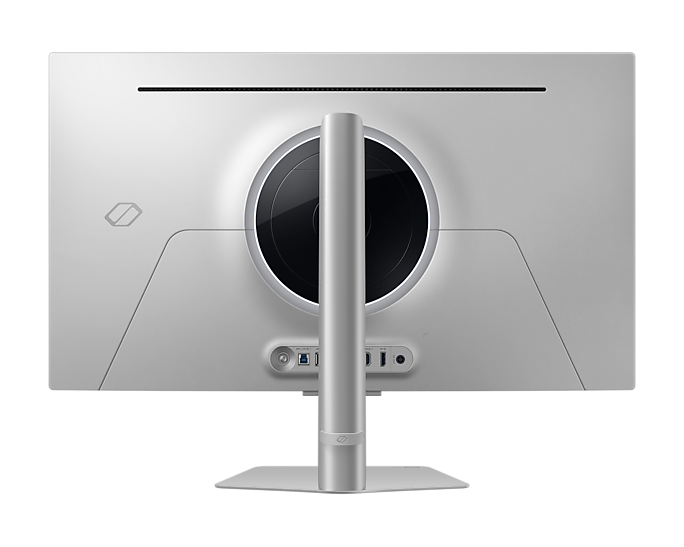 27" Odyssey OLED G6 G60SF QHD 500Hz Gaming Monitor Back Silver 