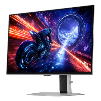 27" Odyssey OLED G6 G60SF QHD 500Hz Gaming Monitor R-perspective Silver 