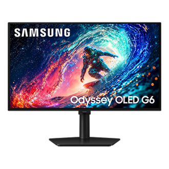 27 Inch Odyssey OLED G6 G61SH QHD 240Hz Gaming Monitor Front2 Black 