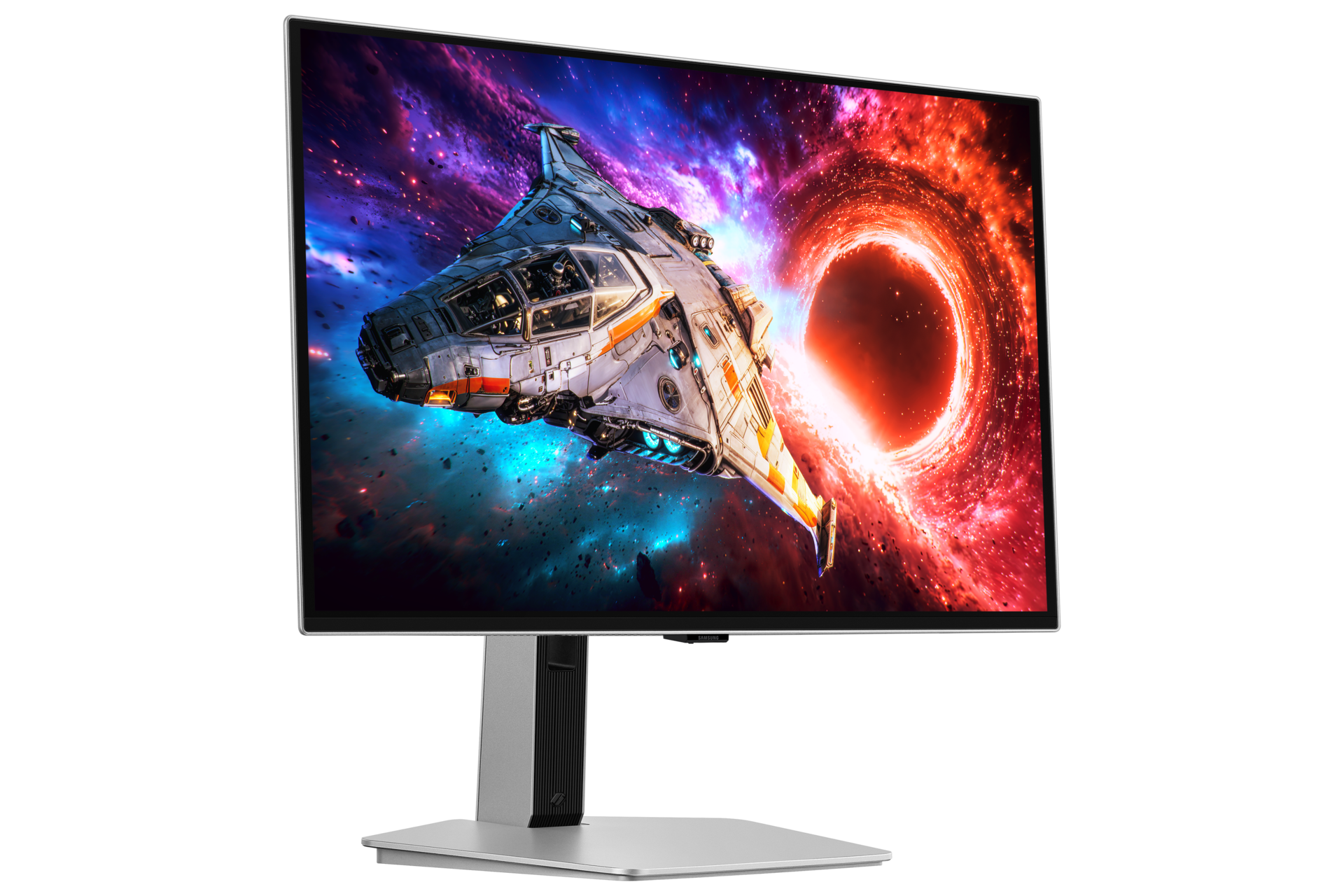 27/32 Inch Odyssey OLED G8 G80SH 4K 240Hz Gaming Monitor L-perspective Silver 