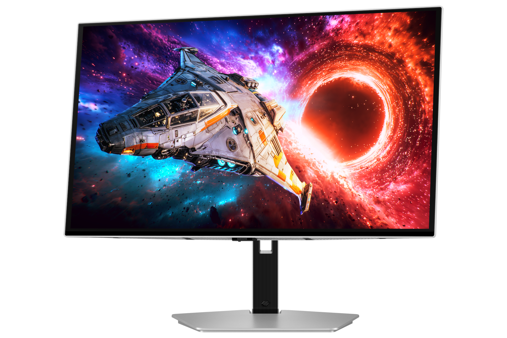 27/32 Inch Odyssey OLED G8 G80SH 4K 240Hz Gaming Monitor Swivel1 Silver 