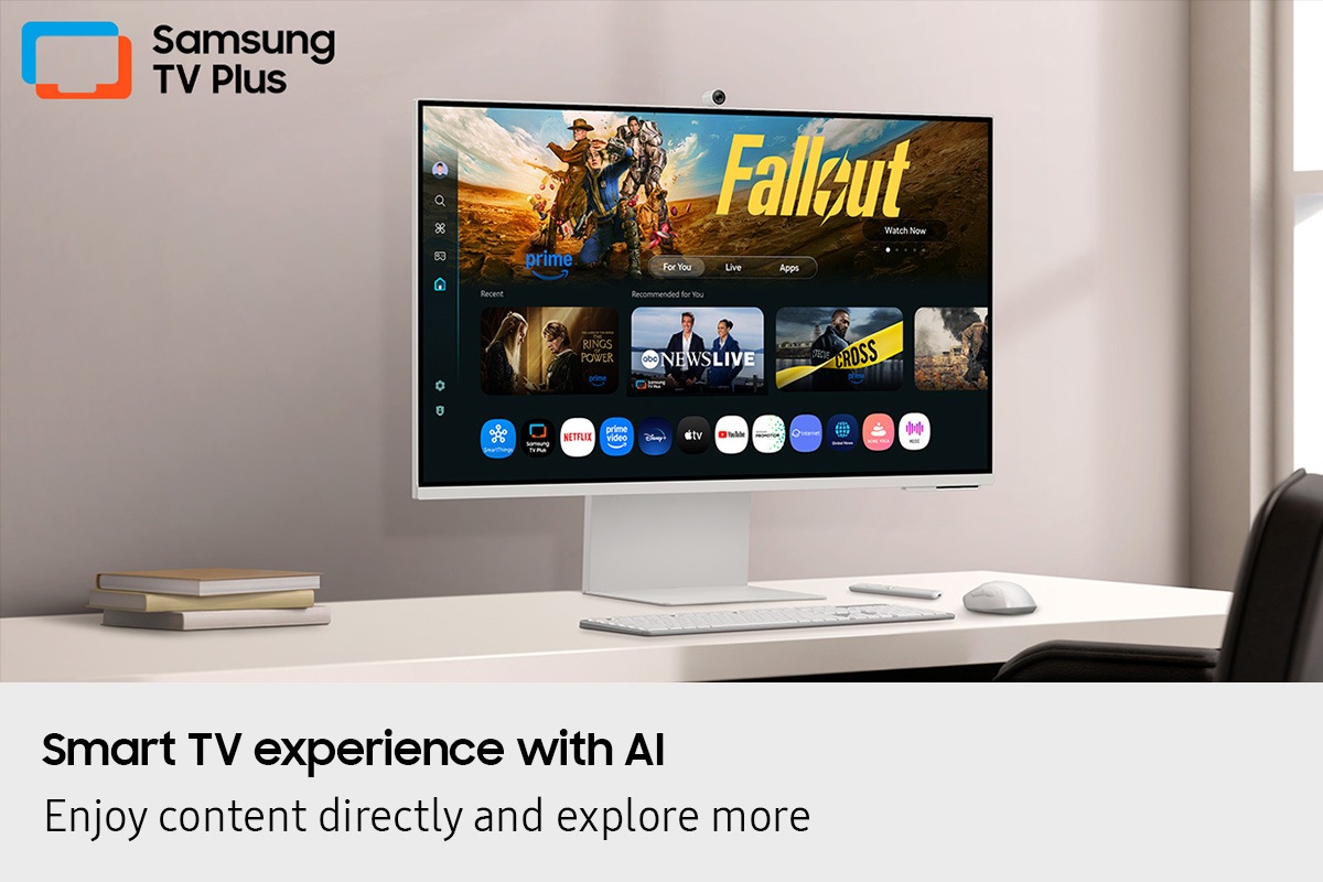 Moniteur intelligent 32 po M8 M80F 4K, Samsung Vision AI (2025) Blanc