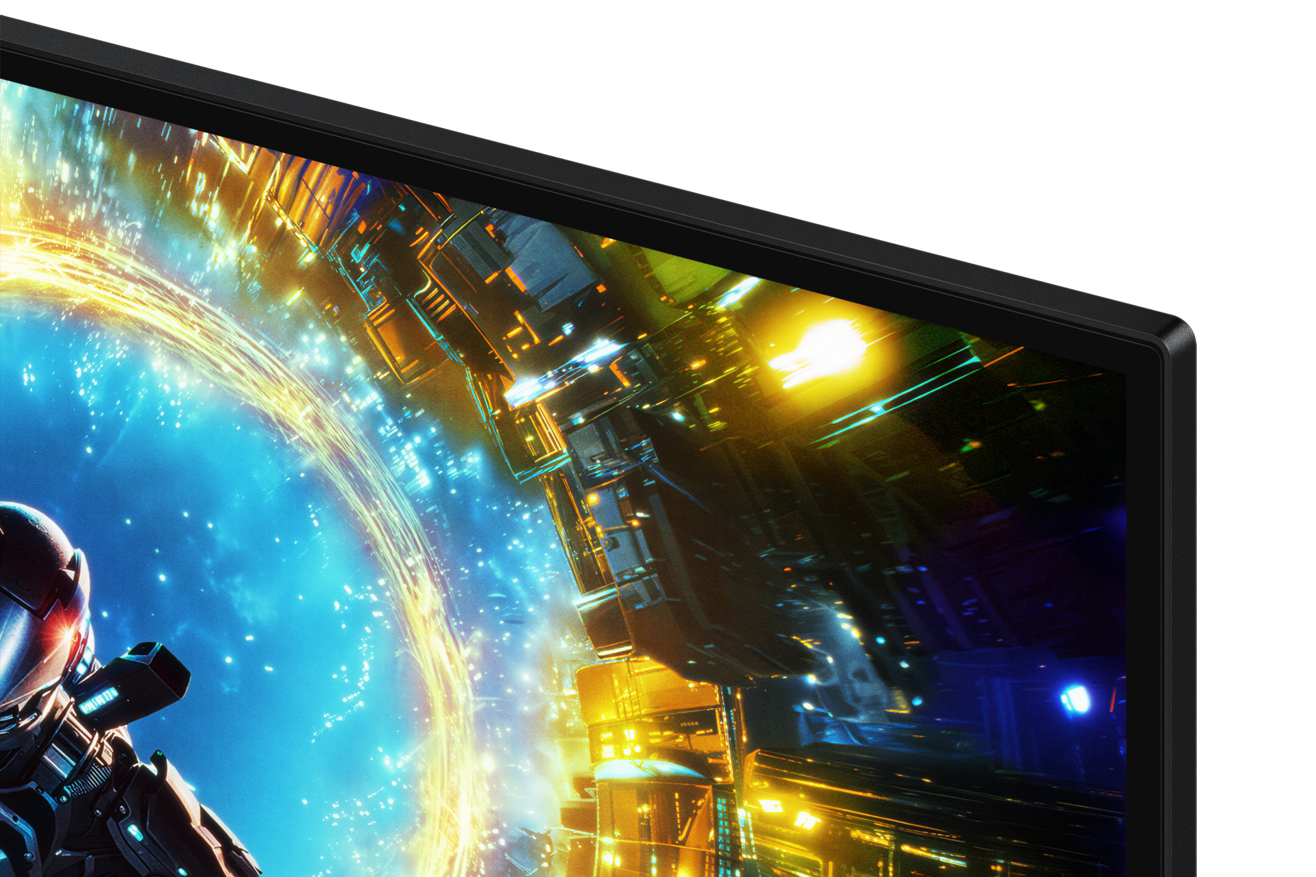 32 Inch Odyssey OLED G7 G73SH 4K 165Hz / FHD 330Hz Gaming Monitor Detail Black 