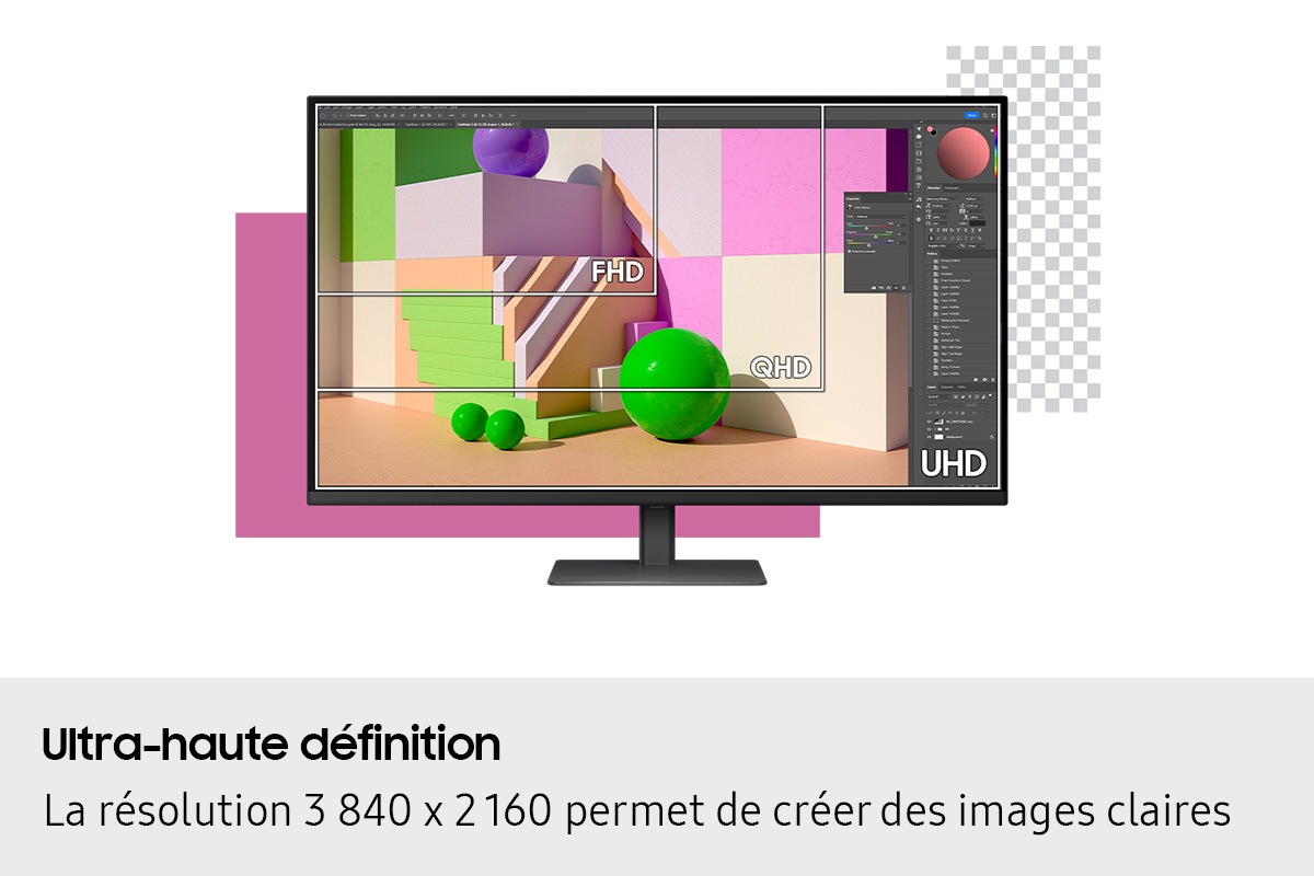 37" ViewFinity S7 S70D UHD Monitor Black