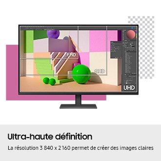 37" ViewFinity S7 S70D UHD Monitor Black