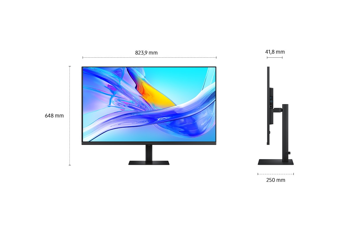 37" ViewFinity S8 S80UD UHD Monitor Black