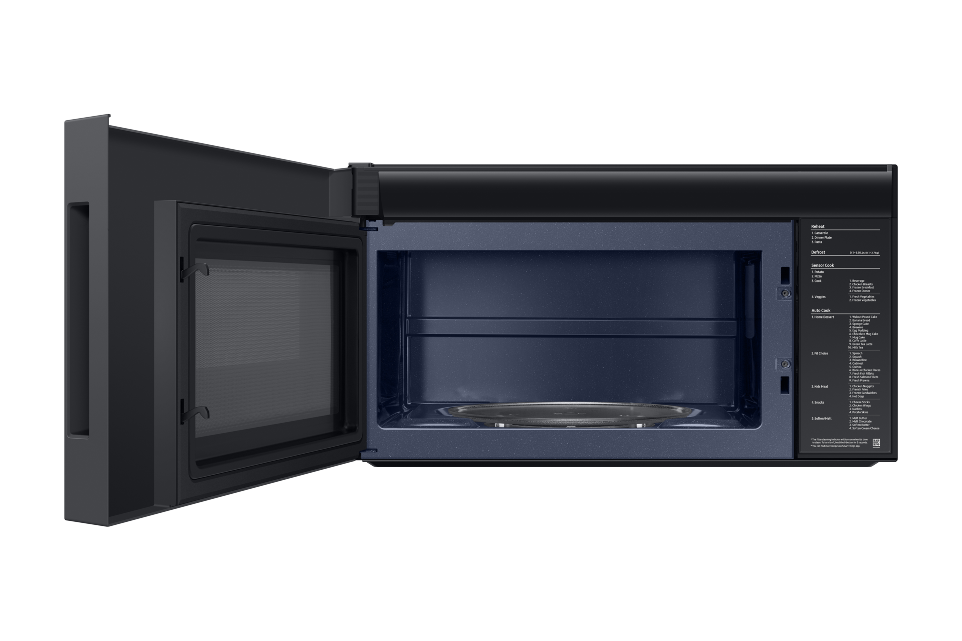 front-open Matte Black Steel