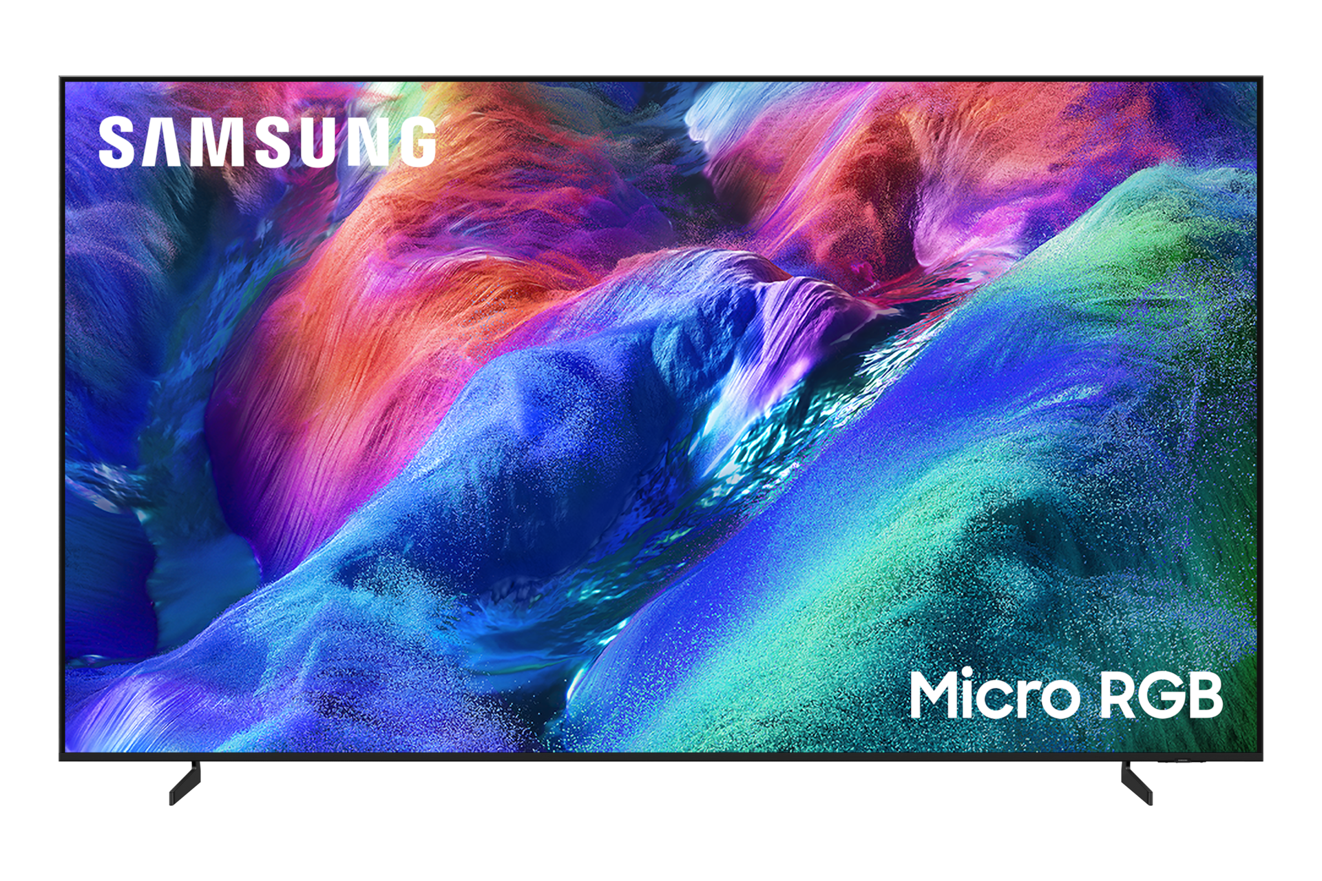 {size}" Micro RGB R85H 4K Samsung Vision AI Smart TV (2026) Front2 Black 