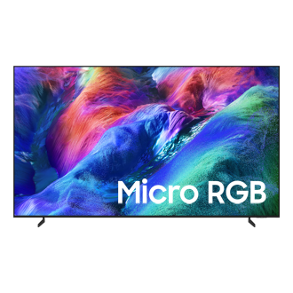 {size}" Micro RGB R85H 4K Samsung Vision AI Smart TV (2026) Front Black 