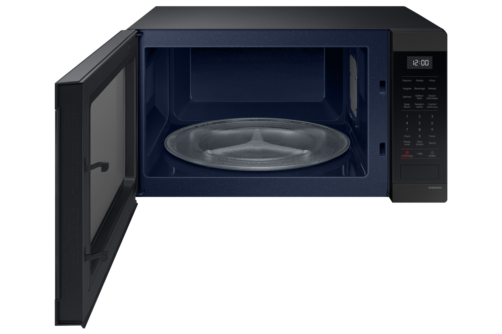 front-open1 Matte Black Steel