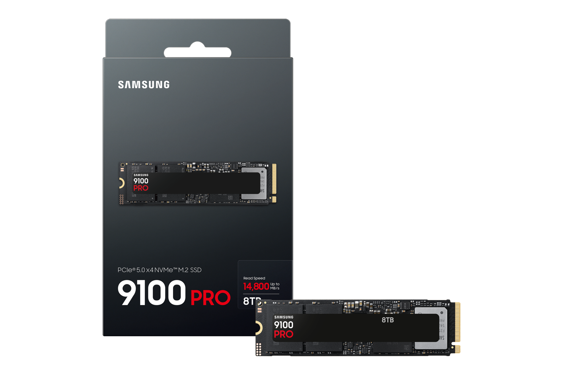 9100 PRO PCIe 5.0 NVMe M.2 SSD PKG-Full-Shot Black 
