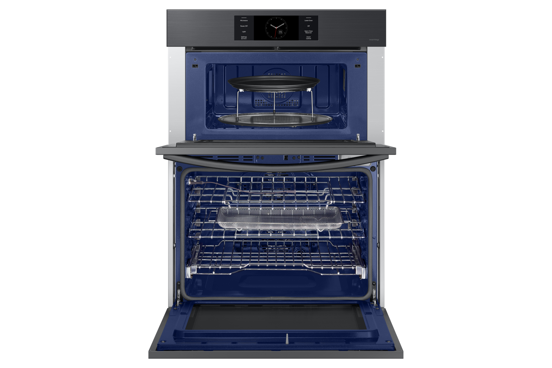 front-open-rack-with-ari-fry-tray Black