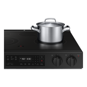 NE9000D Electric Range with Precision Knobs Detail2 Stainless Steel 