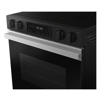 NE9000D Electric Range with Precision Knobs Detail1 Stainless Steel 
