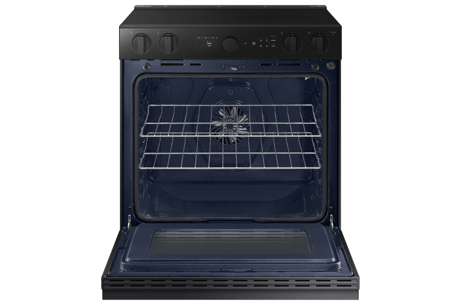 front-open Matte Black Steel