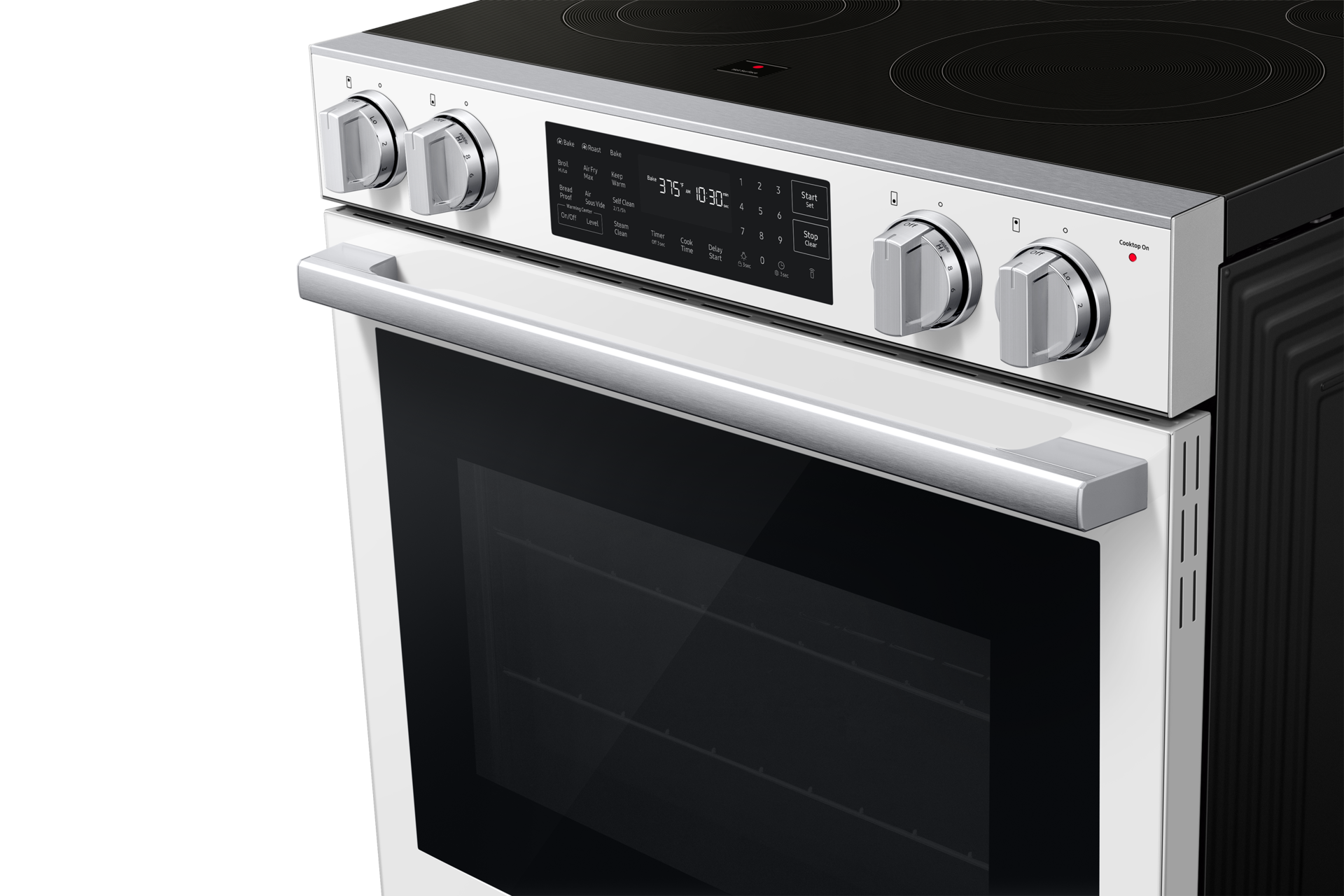 NSE80H/30 Air Fry Max and Pro-Style Design 6.3 cu.ft Detail1 White 