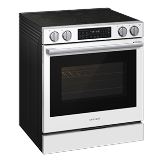 NSE80H/30 Air Fry Max and Pro-Style Design 6.3 cu.ft L-Perspective White 