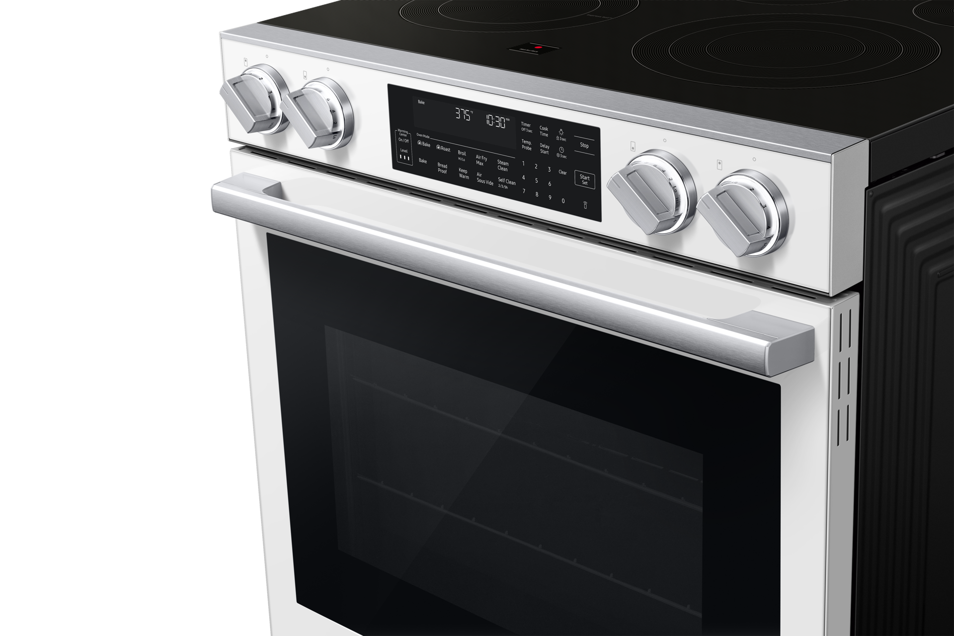 NSE90H/30 Air Fry Max and Pro-Style Design 6.3 cu.ft Detail1 White 