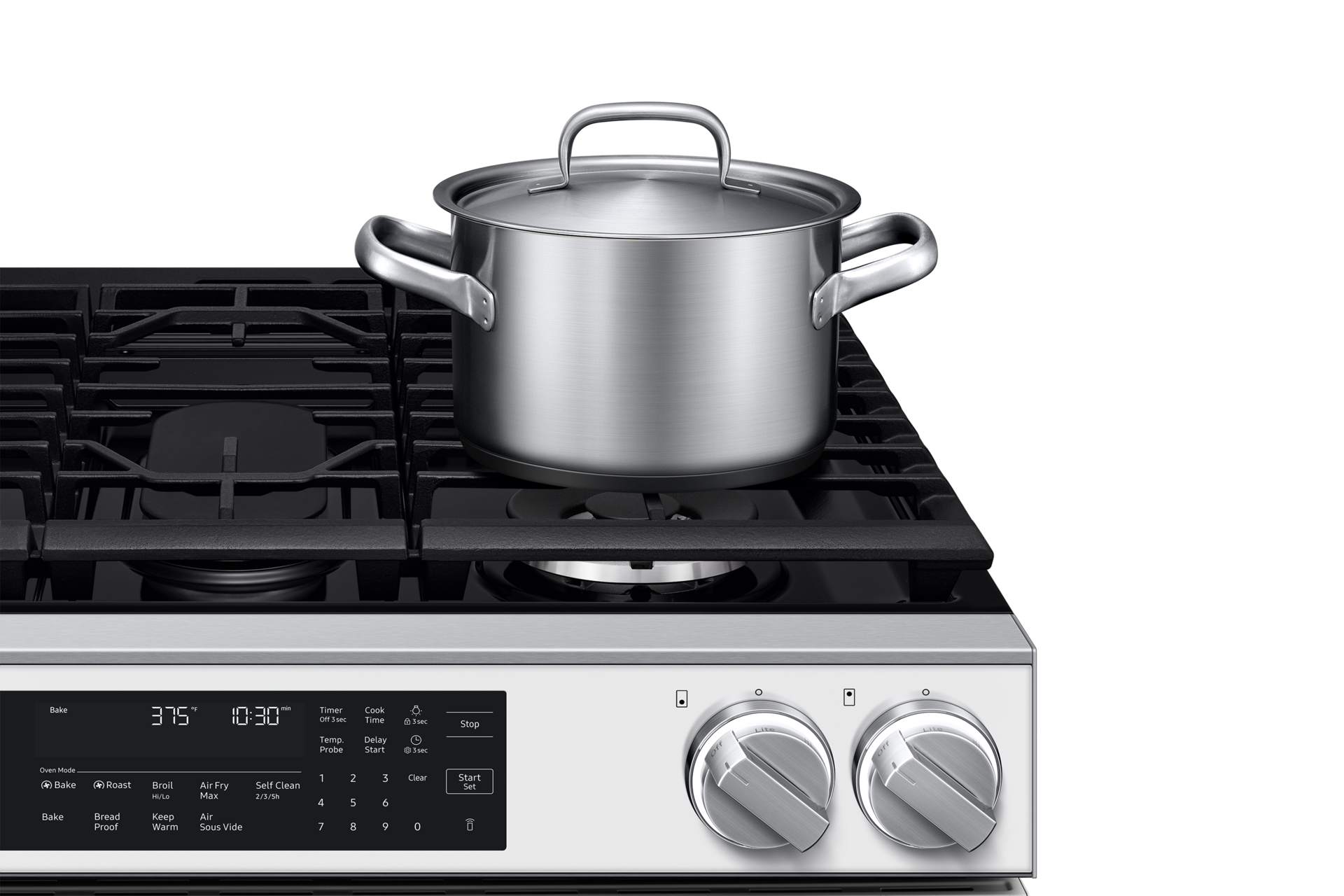 NSG90H/30 Air Fry Max and Pro-Style Design 6.0 cu.ft. Detail2 White 