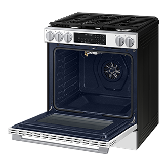 NSG90H/30 Air Fry Max and Pro-Style Design 6.0 cu.ft. R-Perspective-Open White 