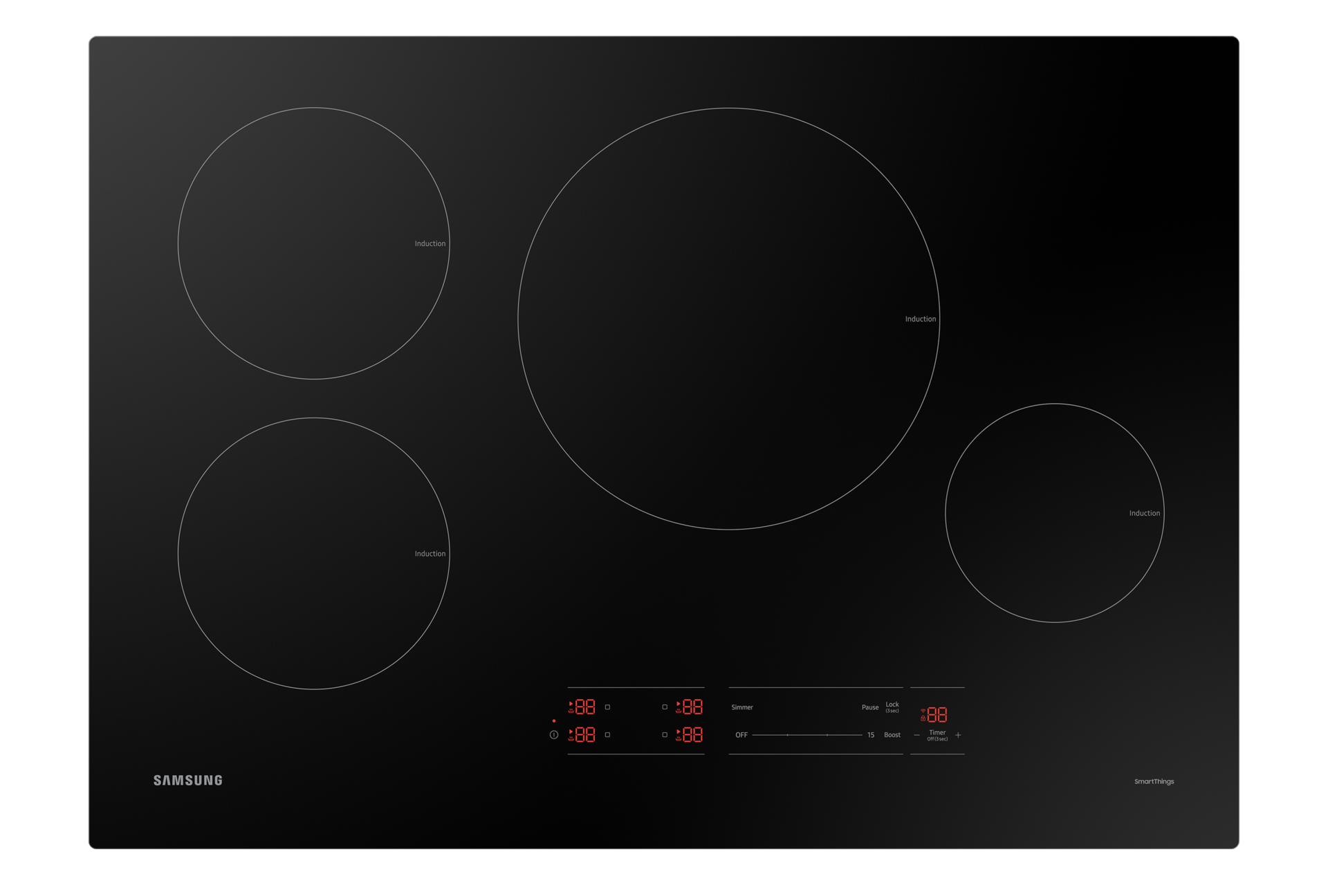 SAMSUNG Plaque de Cuisson Induction 3 foyers 60cm 15 niveaux de