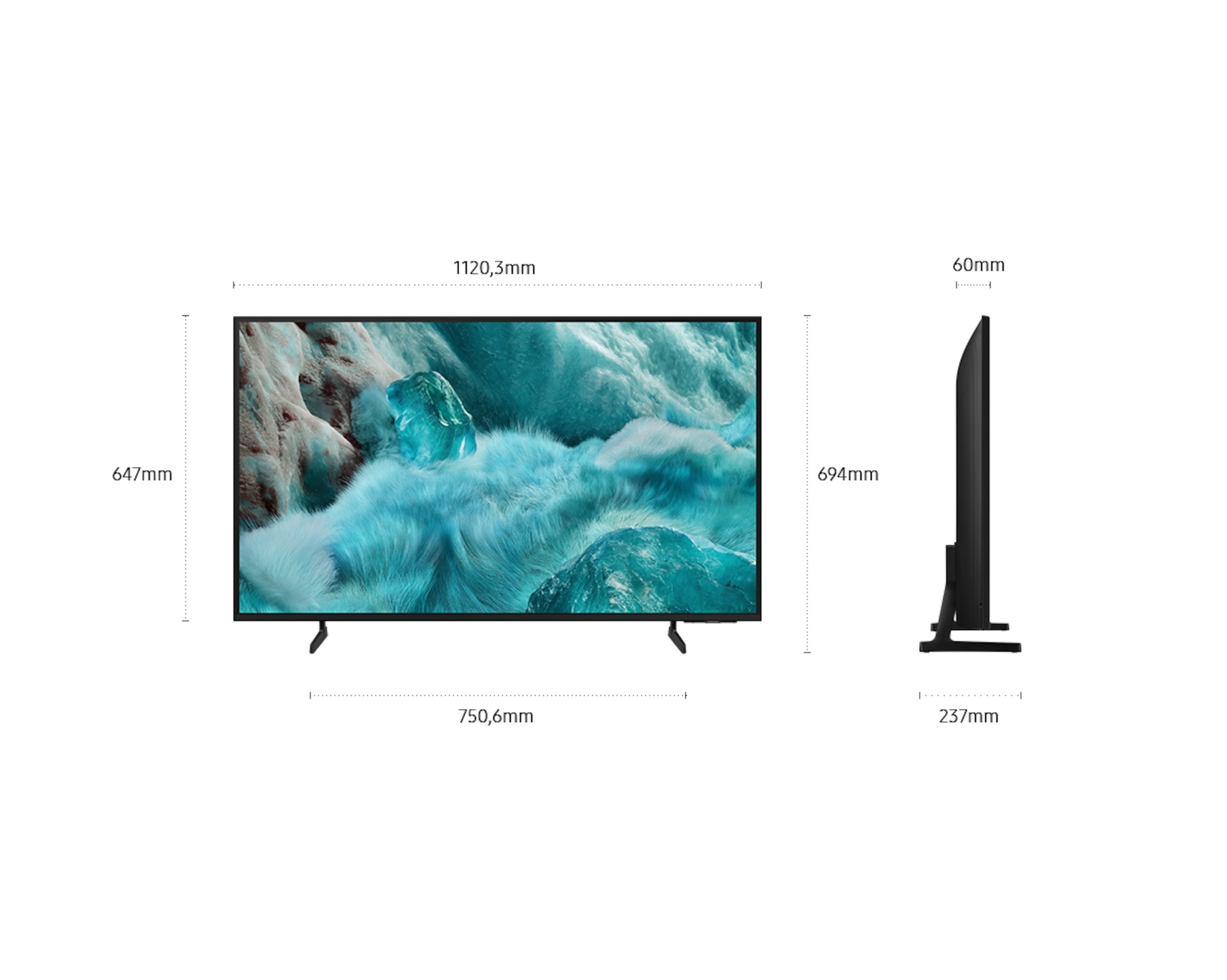 Téléviseur Q7F 50 " 4K QLED Vision AI (2025) Black