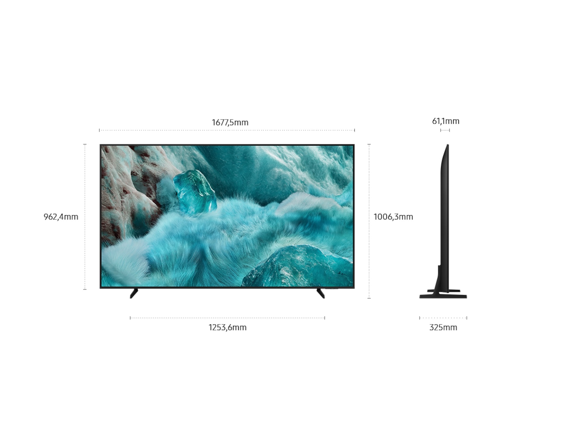 Téléviseur Q7F 75 " 4K QLED Vision AI (2025) Black