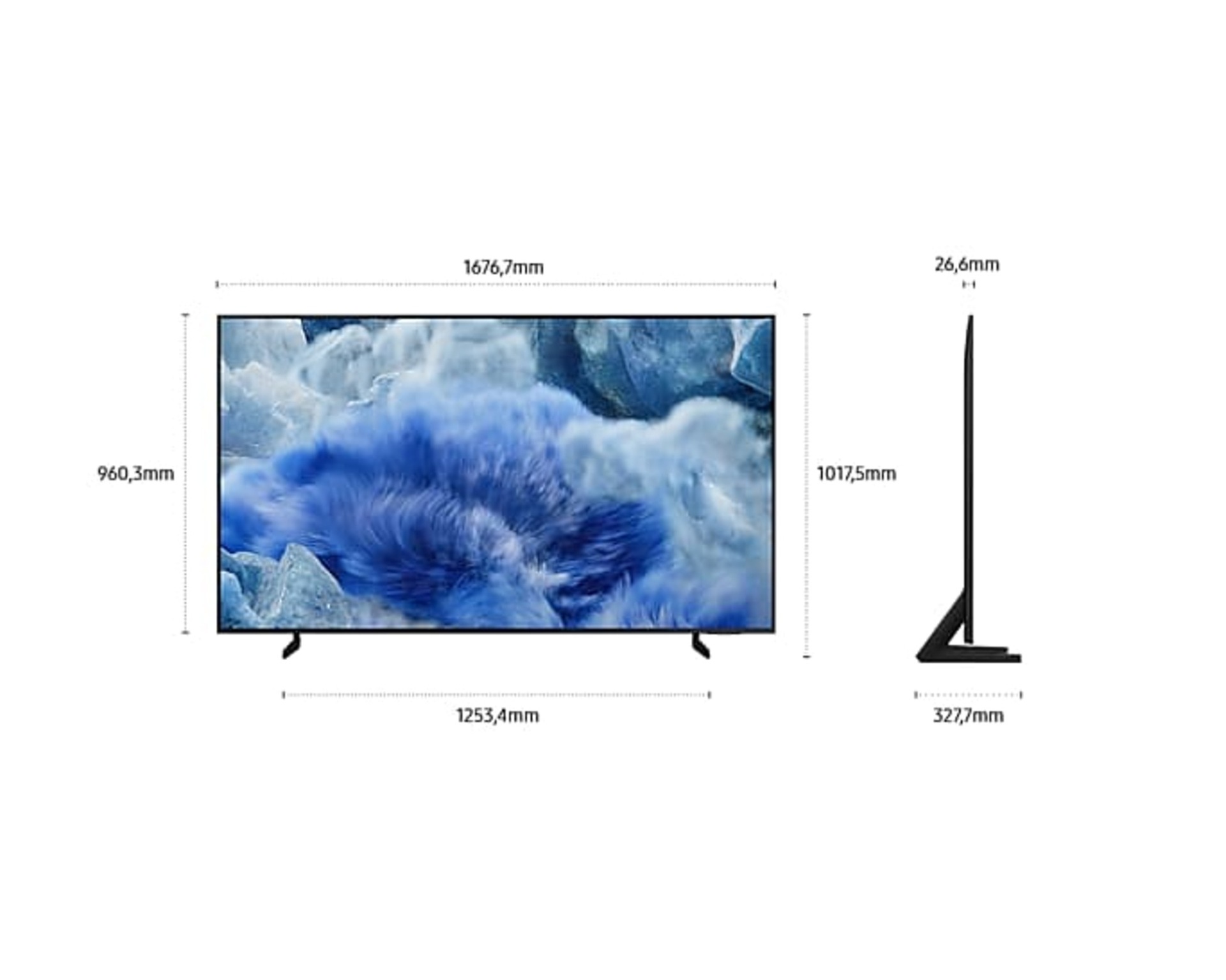 75" QLED Q8F 4K Samsung Vision AI Smart TV (2025) Noir