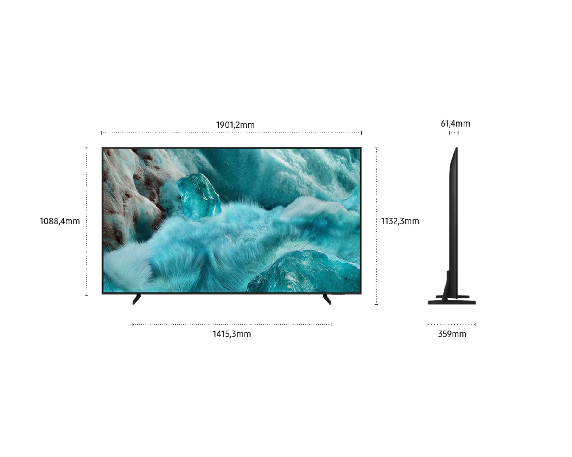Téléviseur Q7F 85 " 4K QLED Vision AI (2025) Black