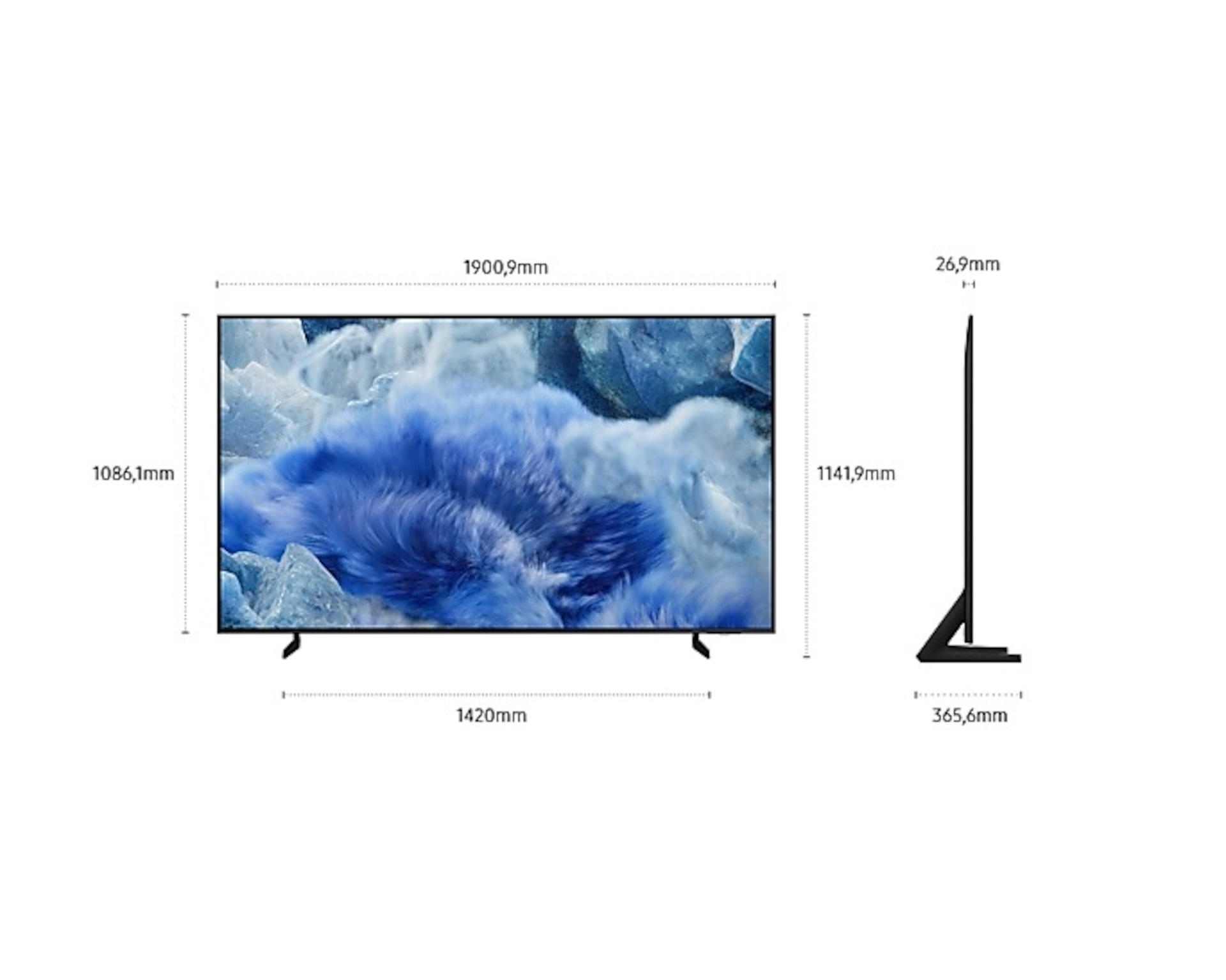 85" QLED Q8F 4K Samsung Vision AI Smart TV (2025) Noir