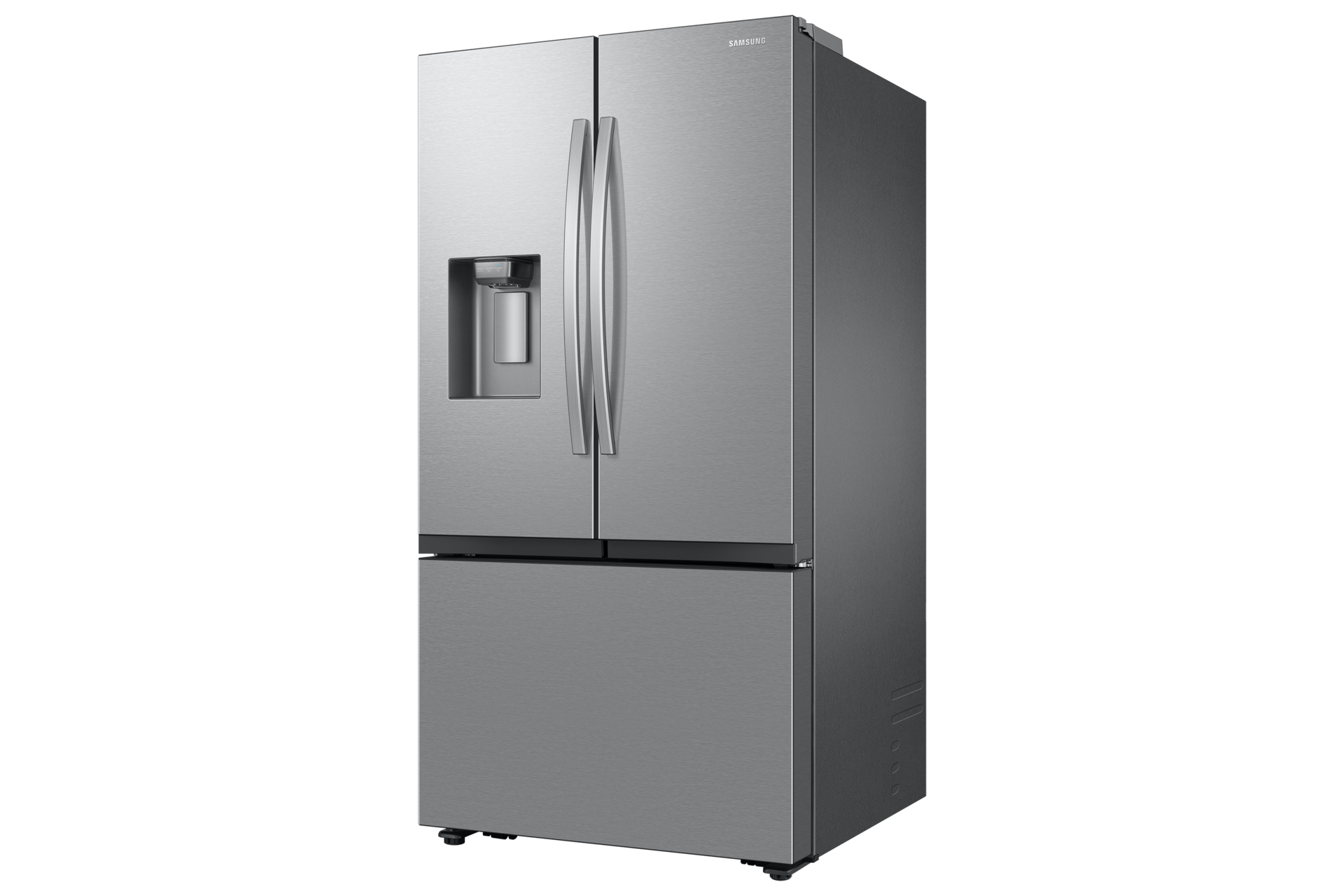 French Door Dispenser Family Hub 25.5 cu.ft R-Perspective Silver 