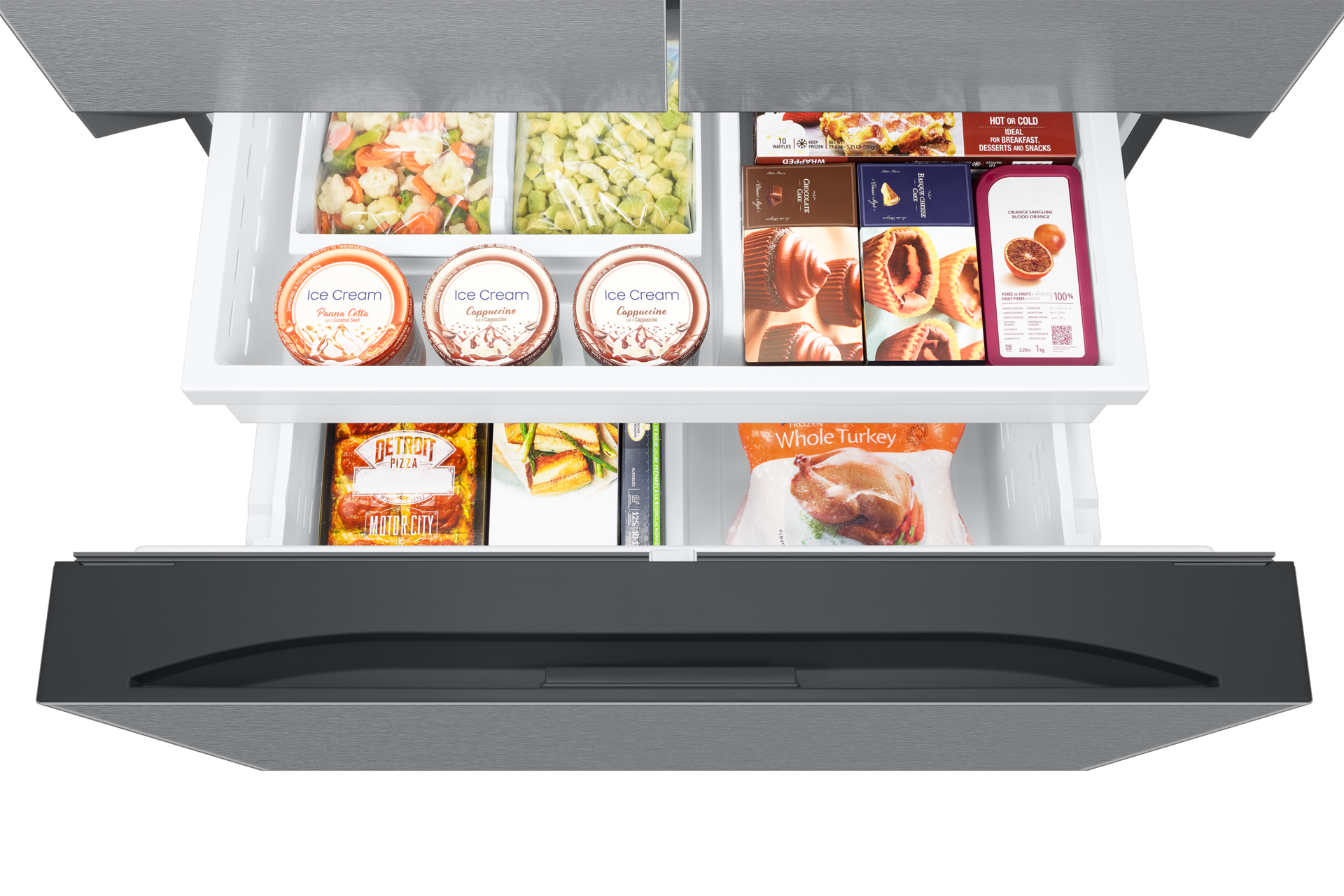 French Door Dispenser Family Hub 25.5 cu.ft Freezer-Dynamic Silver 