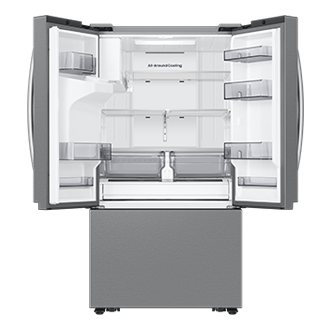 French Door Dispenser Family Hub 25.5 cu.ft Front-Open Silver 