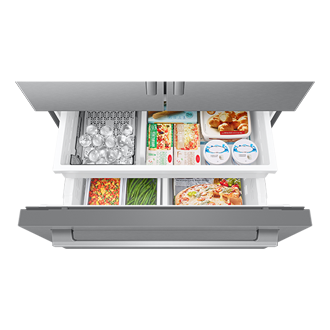 French Door Zero clearance fit with SpaceMax 28.5 cu.ft Freezer-Dynamic Silver 