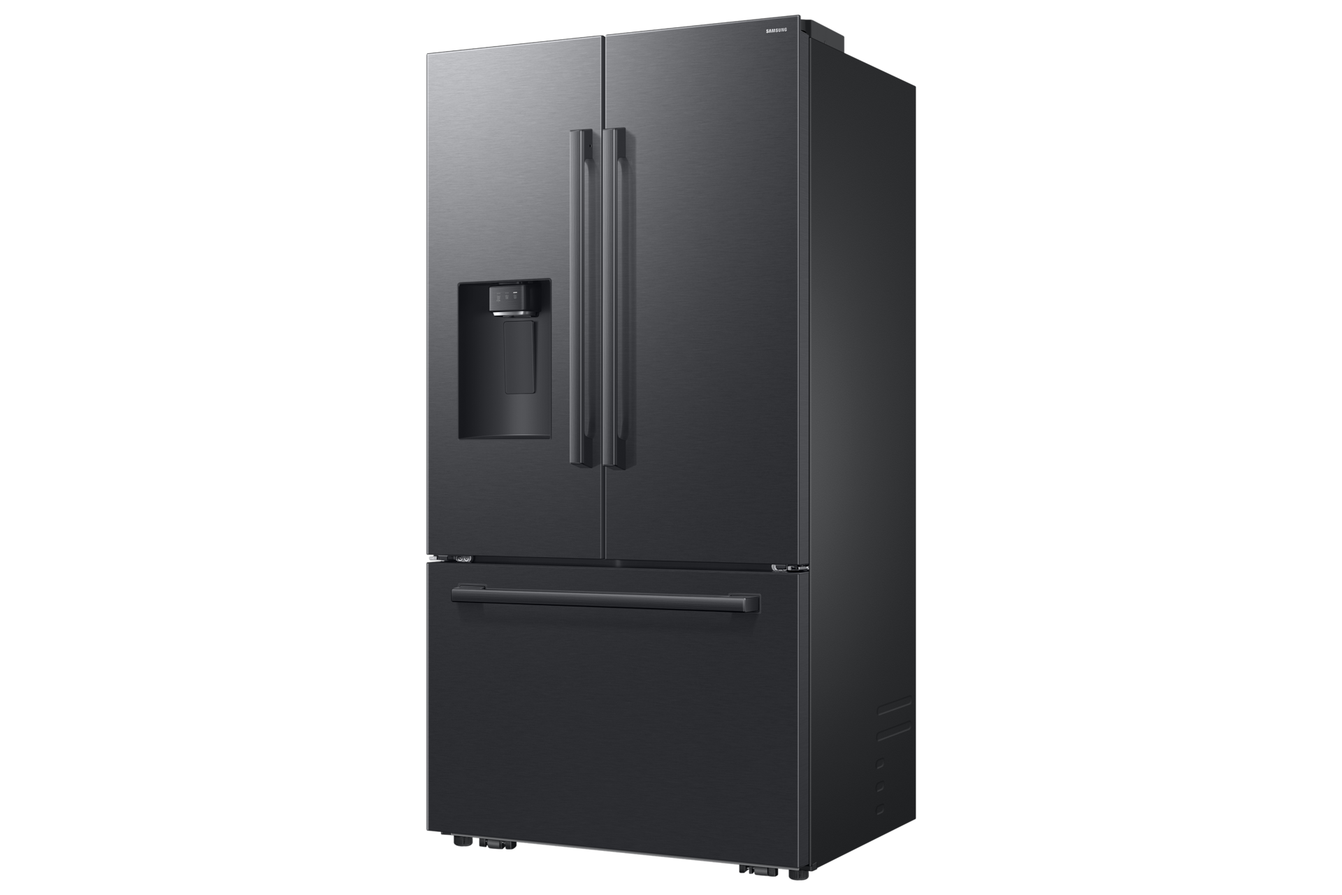 French Door Zero clearance fit with SpaceMax 28.5 cu.ft R-Perspective Black 