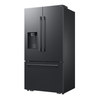 French Door Zero clearance fit with SpaceMax 28.5 cu.ft R-Perspective Black 