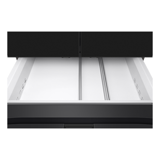 mid-drawer-open Charcoal Glass&Stainless Steel